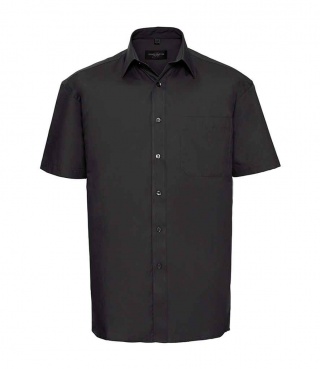 Russell Collection 937M Short Sleeve Easy Care Cotton Poplin Shirt